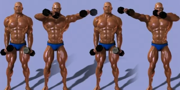 Dumbbell Lateral Side Swing